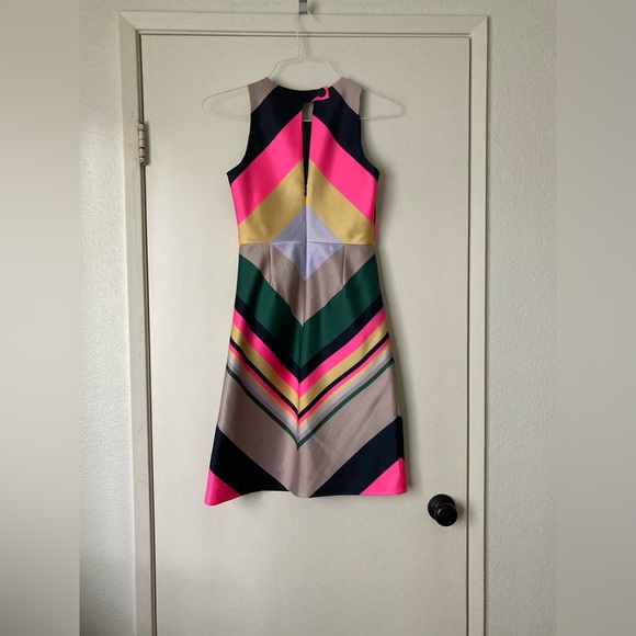 JCrew Collection Multicolor Fit and Flare Dress - Picture 2 of 9